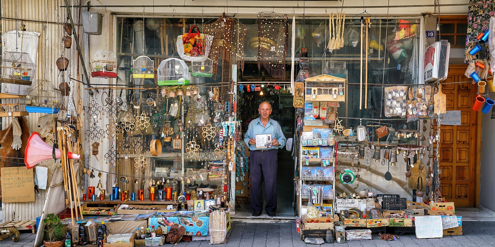 comercio en Kalambaka, Grecia