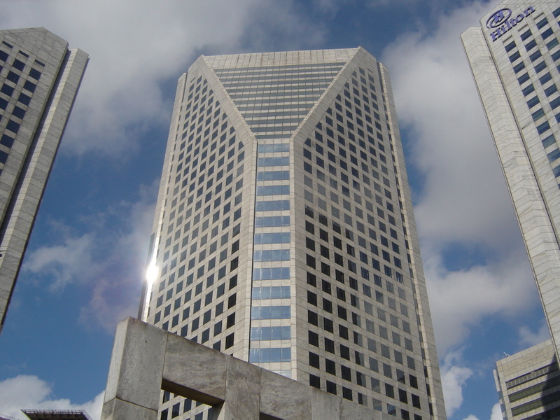 Fotografía de la torre norte de CENU en  Sao Paulo.