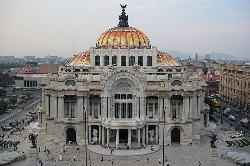 Palacio de Bellas Artes, considerado como bien cultural.