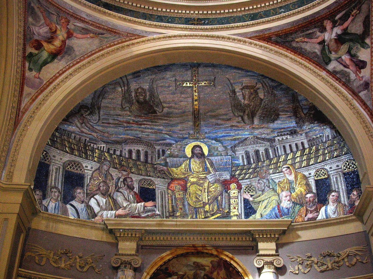 Escena religiosa en Ábside de la Basílica de Santa Prudenciana