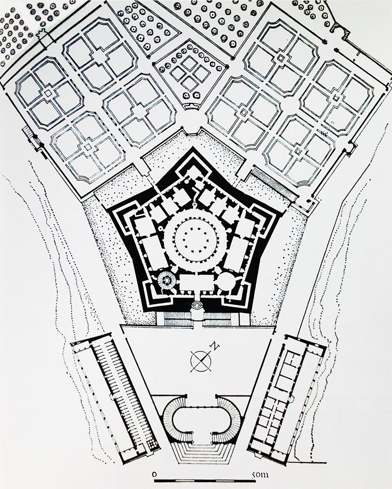 Plano Villa Farnese.