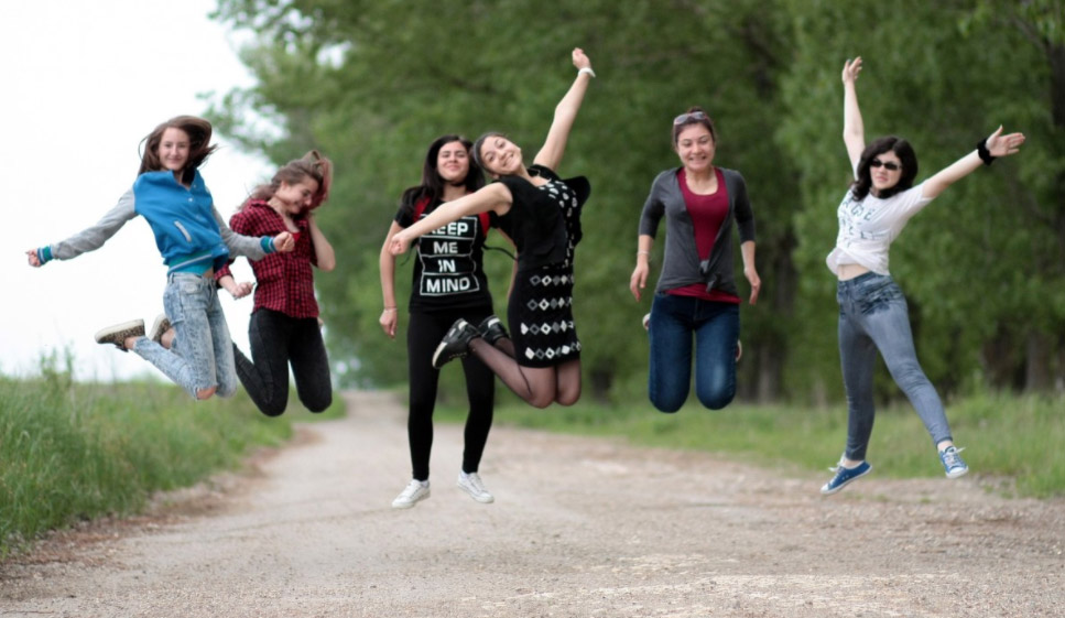 Fotografía de adolescentes.