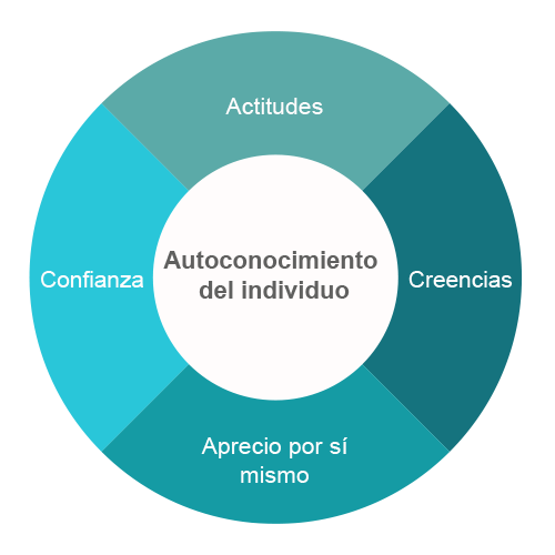 Esquema que muestra la relación de otros aspectos con el autoconocimiento.