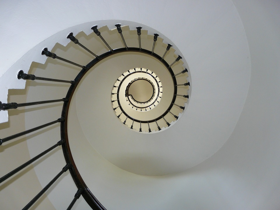 Fotografía de escaleras.