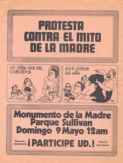 Cartel feminista realizado por el grupo Mujeres en Acción Solidaria.