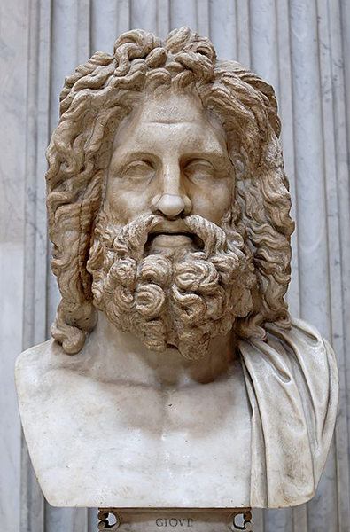 Busto de Zeus hallado en Otricoli