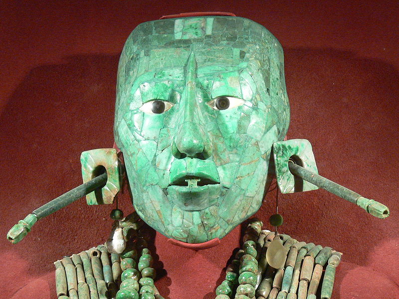 Máscara en Jade del rey K'inich Janaab' Pakal